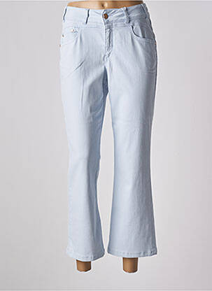 Jeans bootcut fermeture zippée sous rabat boutonné bleu RECOVER C.C. femme