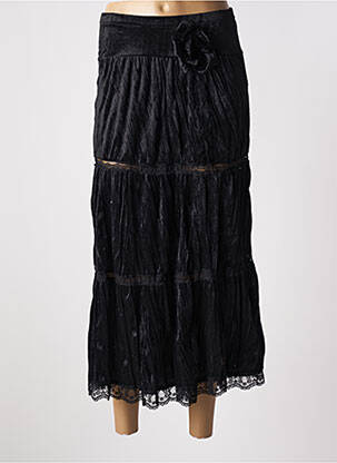 Jupe longue taille normale noir JUS D'ORANGE femme