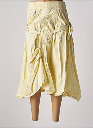 Jupe longue taille haute jaune BELLOCOTON femme