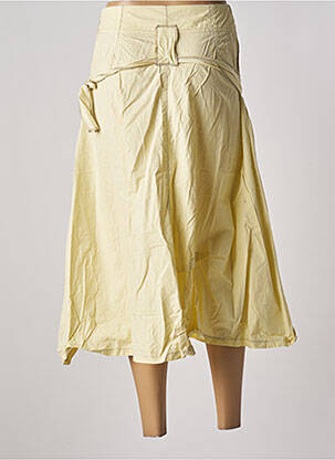 Jupe longue taille haute jaune BELLOCOTON femme