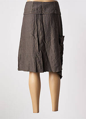 Jupe mi-longue taille normale marron BELLOCOTON femme