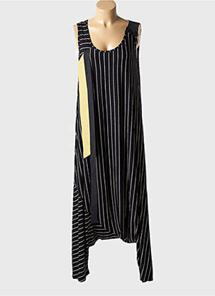 Combi-pantalon sans manche sans manche noir LUUKAA femme