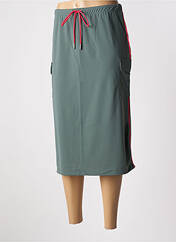 Jupe mi-longue vert HBT pour femme seconde vue
