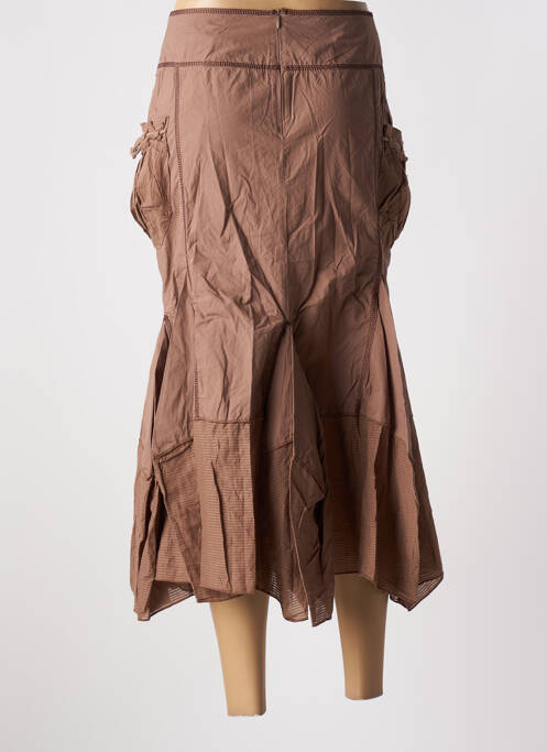 Jupe longue marron LA FEE MARABOUTEE pour femme
