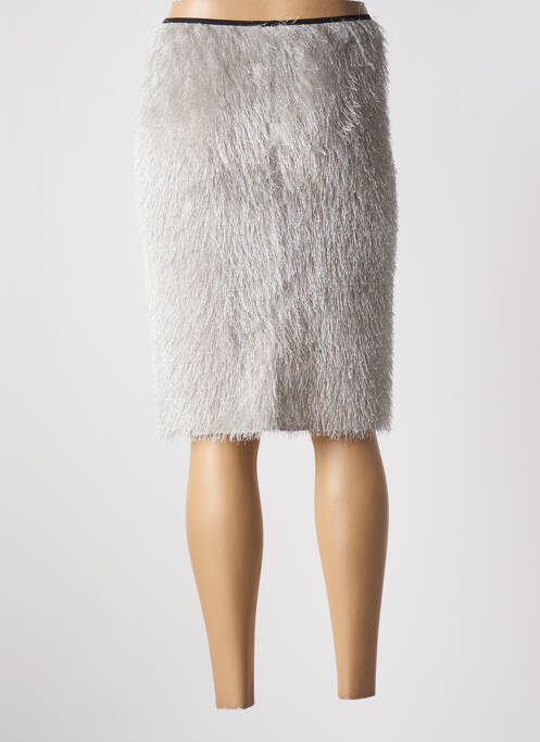 Jupe mi-longue gris LA FABRIQUE pour femme