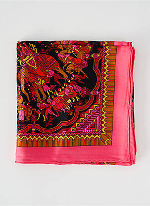 Foulard rose MALFROY pour femme