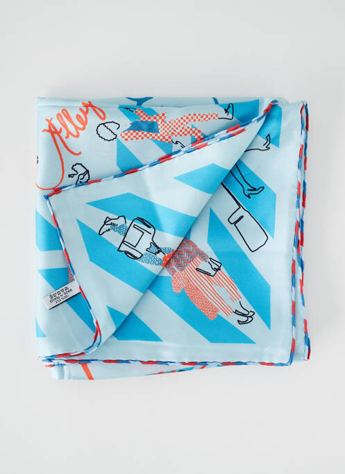 Foulard bleu MALFROY femme