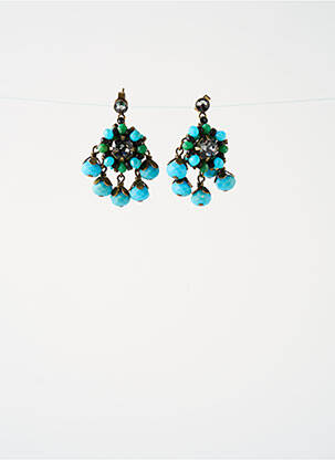 Boucles d’oreilles bleu KONPLOTT pour femme