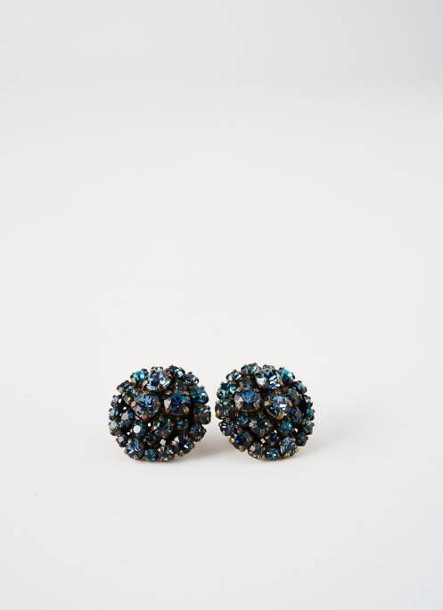 Boucles d’oreilles bleu fonce KONPLOTT pour femme