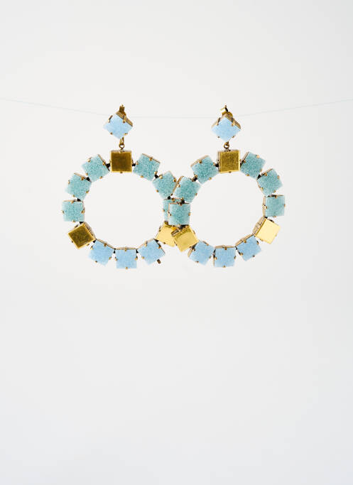 Boucles d’oreilles bleu KONPLOTT pour femme