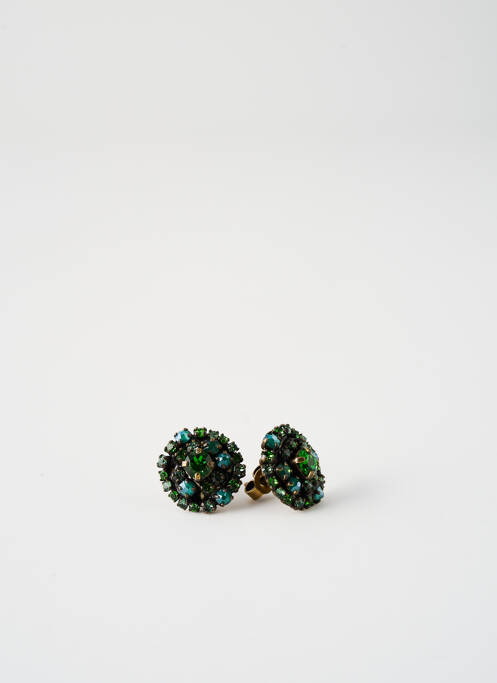 Boucles d’oreilles vert KONPLOTT pour femme
