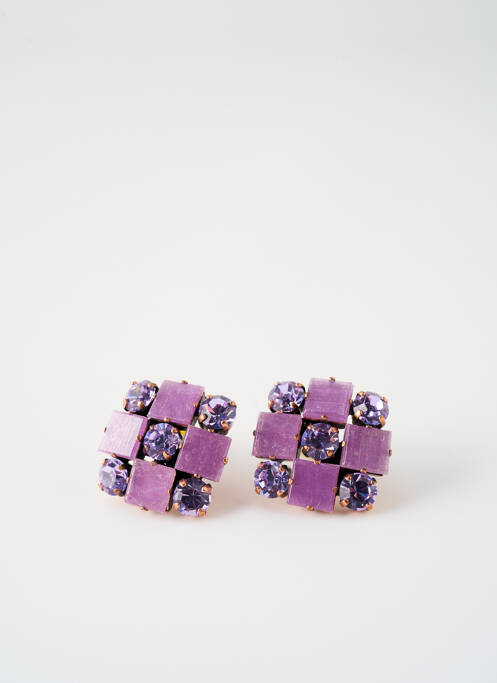 Boucles d’oreilles violet KONPLOTT pour femme