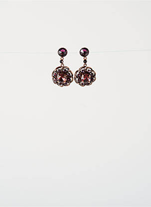 Boucles d’oreilles rose KONPLOTT pour femme