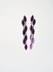 Boucles d’oreilles violet fonce KONPLOTT pour femme seconde vue