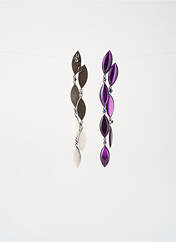 Boucles d’oreilles violet fonce KONPLOTT pour femme seconde vue