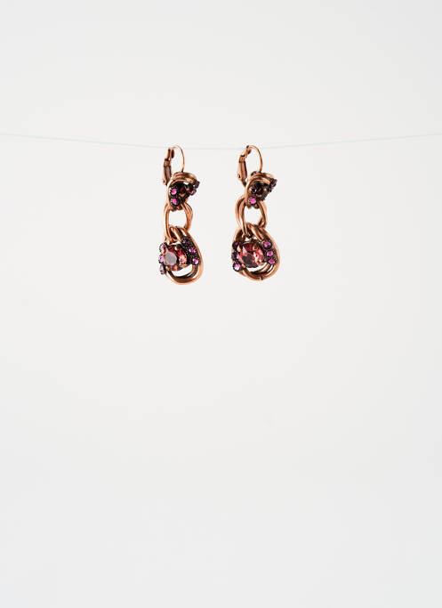 Boucles d’oreilles rose KONPLOTT pour femme