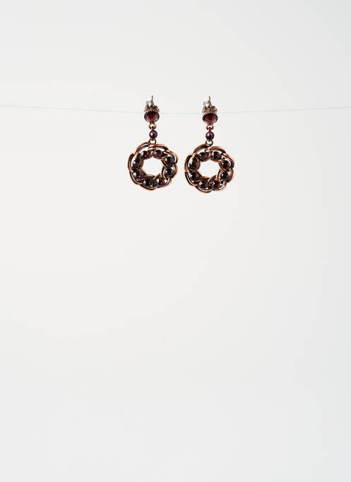 Boucles d’oreilles rose KONPLOTT pour femme