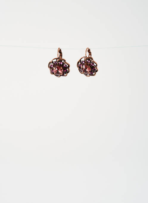 Boucles d’oreilles rose KONPLOTT pour femme