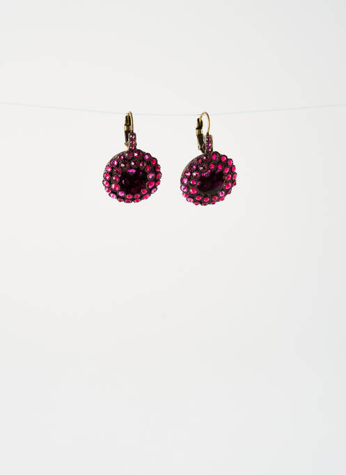 Boucles d’oreilles rose KONPLOTT pour femme