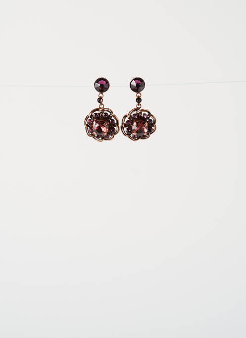 Boucles d’oreilles rose KONPLOTT pour femme