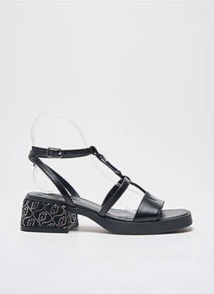 Sandales/nu pieds matière lisse talon de 4 à 6cm noir LIU JO femme
