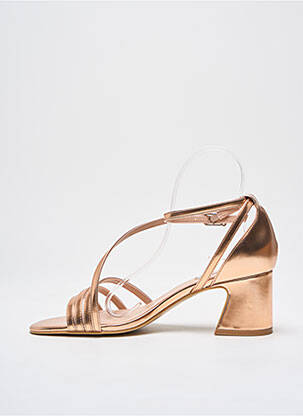 Sandales/nu pieds matière lisse talon de 4 à 6cm rose LIU JO femme