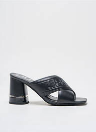 Mules/sabots matière lisse talon de 4 à 6cm noir LIU JO femme