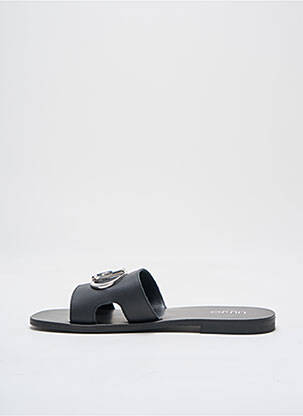 Mules/sabots tissage satiné talon plat jusqu'à 3cm noir LIU JO femme