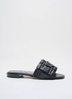 Mules/sabots matière lisse talon plat jusqu'à 3cm noir LIU JO femme