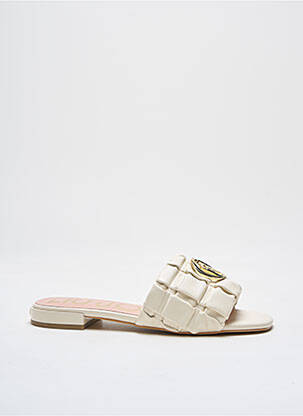 Mules/sabots matière lisse talon plat jusqu'à 3cm beige LIU JO femme
