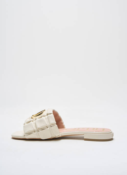 Mules/sabots matière lisse talon plat jusqu'à 3cm beige LIU JO femme