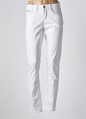 Pantalon slim stretch taille normale blanc CREAM femme
