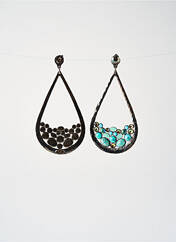 Boucles d’oreilles bleu GAS pour femme seconde vue