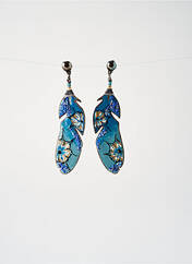 Boucles d’oreilles bleu GAS pour femme seconde vue