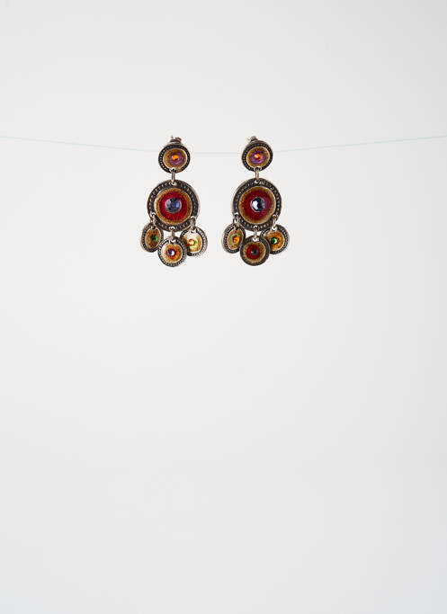 Boucles d’oreilles rouge GAS pour femme