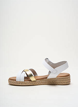 Sandales/nu pieds matière lisse talon plat jusqu'à 3cm blanc LA MAISON DE L'ESPADRILLE femme