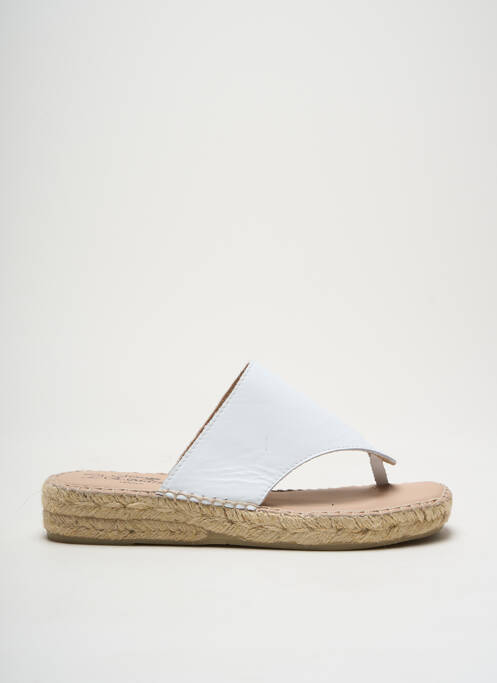 Tongs blanc LA MAISON DE L'ESPADRILLE pour femme