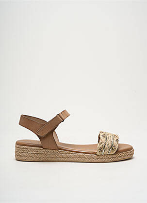 Sandales/nu pieds matière lisse talon plat jusqu'à 3cm beige LA MAISON DE L'ESPADRILLE femme