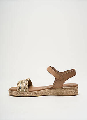 Sandales/nu pieds matière lisse talon plat jusqu'à 3cm beige LA MAISON DE L'ESPADRILLE femme