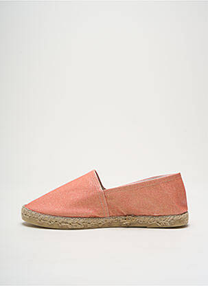 Espadrilles bout rond talon plat jusqu'à 3cm orange LA MAISON DE L'ESPADRILLE femme
