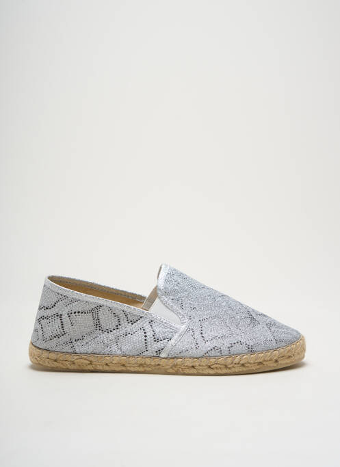 Espadrilles argent LA MAISON DE L'ESPADRILLE pour femme