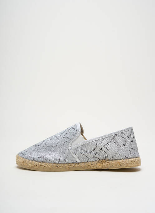 Espadrilles argent LA MAISON DE L'ESPADRILLE pour femme