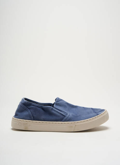 Slip ons bleu NATURAL WORLD pour homme