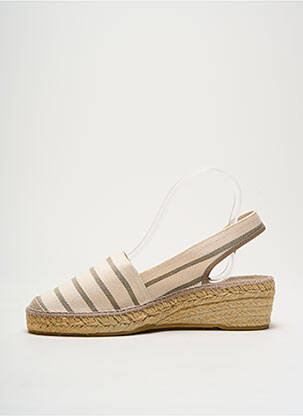Espadrilles fermeture bride(s) talon de 4 à 6cm beige LA MAISON DE L'ESPADRILLE femme