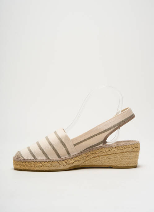 Espadrilles fermeture bride(s) talon de 4 à 6cm beige LA MAISON DE L'ESPADRILLE femme