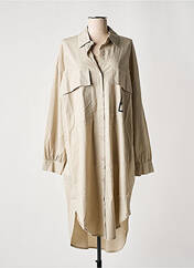 Robe mi-longue beige LES BLONDINETTES pour femme seconde vue