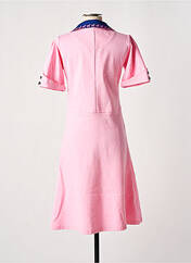 Robe mi-longue rose MARGOT pour femme seconde vue