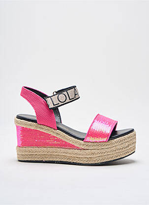 Espadrilles rose LOLA CASADEMUNT pour femme