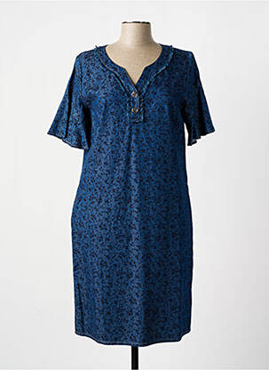 Robe mi-longue bleu CONCEPT K pour femme