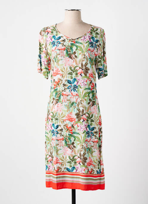 Robe mi-longue vert CONCEPT K pour femme